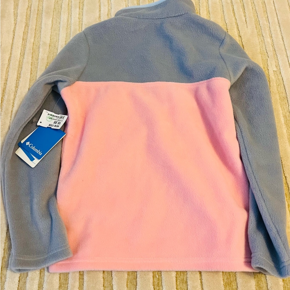 Nwt gorgeous Columbia fleece size youth medium in blue and pink - Picture 8 of 10